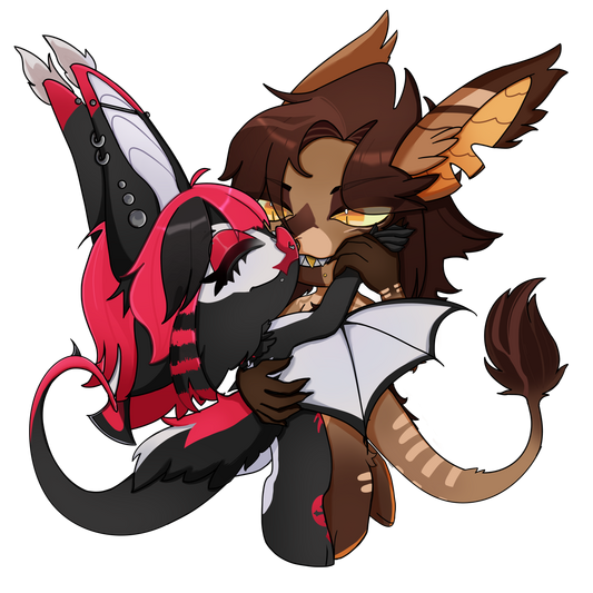 Anthro Chibi pair Anthro Chibi pair